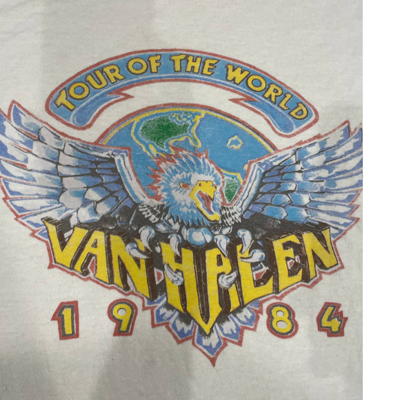 VTG Tour of the World Van Halen 1984 Shirt Medium M - Picture 1 of 11